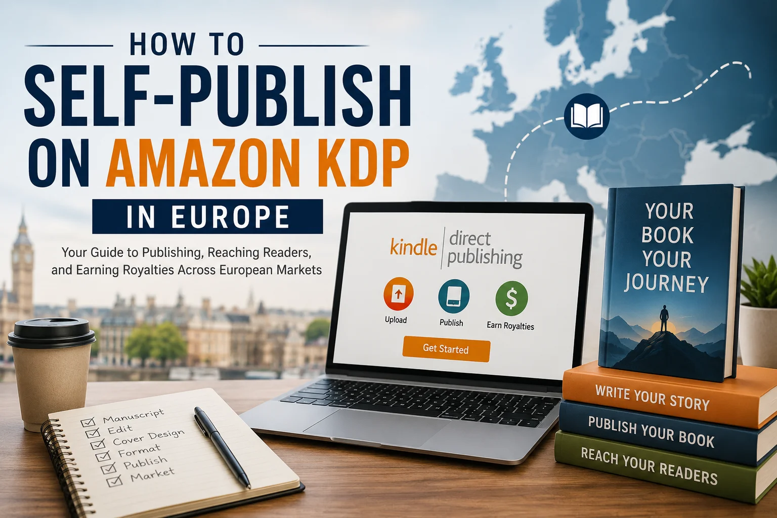 How to self-publish on KDP in Europe – step-by-step guide for European authors